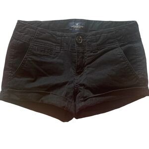 American Eagle- Shortie Stretch Short Black Size 2